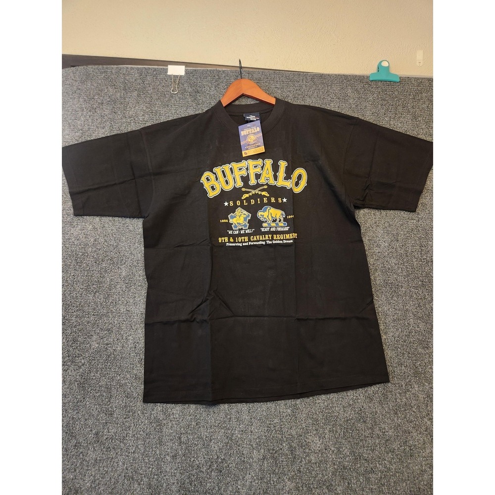 Vtg Big Boy Headgear Tshirt 2XL Black Buffalo Soldiers Black Heroes Graphic